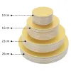 Moldes redondo tábuas de bolo de ouro diâmetro 1026 cm Bandeja de sobremesa de bolo descartável para festa de aniversário de festas de aniversário em casa Ferramenta de pano de pano de diy