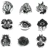 Tattoo Transfer 10/30/50Pcs The Black and White Gothic Sticker For Suitcase Skateboard Laptop Luggage Fridge Phone Car Styling DIY Decal Sticker 240427