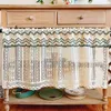 Curtain Boho Window Sheer Valance Crochet Vintage Cotton Shabby Macrame Curtains Tiers Farmhouse For Bedroom & Living Room Decor