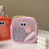 Nieuwe driedimensionale mesh make-up toilettas met grote capaciteit digitale organizer tas reizen diverse opbergtas potloodkast