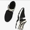 Fitness Shoes 2024 Женские дышащие кроссовки Summer Mesh Soft Flat Ladies Casual Hookloop Leopard Женские сандалии плюс 35-43 размер 35-43