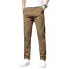 Calça masculina estilo bolha padrão casual moda moda slim coreano straight right risol marce calça 3 cores