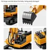 Auto elettrica/RC RC Excavator Dumping Truck 2.4G Remote Control Engineering Vehicle Crawler Truck Toy Childrens Regali di Natale 2404