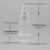 Bouteilles de rangement 50 ml Conteneurs cosmétiques vides Emballage d'huile de verre avec maquillage blanc maquillage en gros de la peau