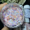 Nail Glitter 30g/20g/10g Matte Multicolour Sequins Loose Mixed-Shape Paillette Holographic Chunky Macaron Flakes DIY Manicure G4