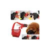 Entraînement pour chiens Obéissance Ensemble S2xl Muzzle Anti Stop Mite Barking Mash Mash Mask Small Large Mask5179274 Drop livraison Home Garden Dhsil