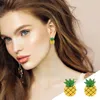 Stud Earrings Cute Acrylic Fruit Food Dangle Watermelon Strawberry Apple Pineapple Kiwi Orange Drop For Women Girl Gift