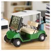 Bordklockor LCD -display Mini Golf Cart Clock för fans Golfare Race Souvenir Novalitetsgåvor (RED) 1