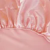 High-quality Smooth Satin Fitted Bed Sheet Queen Size Soft Skin-friendly Elastic Band Bedsheet Pillowcase Mattress Cover 1.5 240410