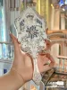 Mirrors Flower Knows Little Angel Series Hand Handholding Mirror 3 Types Exquise Relief Make -up Tools