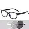 Lunettes de soleil Computer Myopia Lunettes bloquant UV Anti Blue Light Eye Eyerrain Transition Pochromic Gaming Eyewear -0.5 -1.0 to -6.0