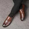 Casual Shoes Men Leather Business Attire Spring And Autumn Leisure Breathable Soft Sole