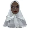 Bandanas Durag Solid Color Muslim Headscarf Полный набор головных платок 240426