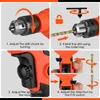 ValueMax Corded Electric Drill 2 Fonctions 650W Impact Hammer Power Tool avec des bits pour la réparation des ménages 240420