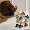 Haarclips Brurettes Nieuwe mat haarclip voor vrouwen acryl haarklauw middelgrote haarklem klauw clip krab haarpin mode hoofdtail houder 240426