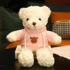 Hurtowa 30 cm miłosna sweter Teddy Bear Pluszowa zabawka prezent dla dzieci Partner Partner