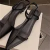 Zapatos casuales hebilla para damas dedos puntiagudos tacones planos correa de tobillo sandalias femenino puo de cuero zapatos mujer líneas de costura chasure