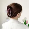 Hair Clips Barrettes Aishg Jelly Colored Butterfly Clip Womens Korean Minimalist Style Elegant Outdoor Bowl Girl Accessories