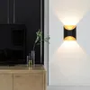 Wall Lamp 6W Light Sconce LED Aluminum Outdoor Indoor Ip65 Up Down White Black Modern For Home Stairs Bathroom Bedroom Bedside