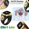 Iqibla Zikr1 Lite Smart Tasbih Tally Digital Counter для мусульман Tasbeeh Zikr Ring 5 молитвенное вибрация напоминание о водонепроницаемом 240422