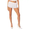 Short féminin en dentelle mini culottes élégantes pour femmes jupe lolita à plusieurs couches avec plage de vacances à ceinture élastique