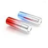 Storage Bottles 12.1mm Empty Lipstick Tube Round Gradient Blue/Red Press Bounce Lip Container Cosmetic Packagig Refillable Bottle