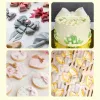 Stampi Nuovi Fondanti Cake Bowknot Stampo Cookie Embosser Tools Baby Shower Party Cake Decorating Tools Strumenti per la glassazione Biscuiti Forniture da forno