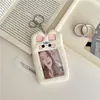 Original Cute Puppy And Cat Plush Card Holder Korean Ins Style Campus Meal Card Idol Card Photo Display Pendant