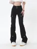 Jeans feminino y2k harajuku skinny harém de harém preto 2024 Primavera verão Vintage Streetwear Style Denim Trouser