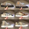 Designer Sneakers Shoes Vintage Tennis Stripes Print Check Striped Trainer Platform Flats Trainers Women Men Casual Sneaker Printed Lettering Plaid Shoe Womens