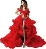 Maternidade Vestidos de luxo elegantes gestantes gestantes vestido phoot tiro