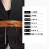 Pasy oryginalny skórzany pasek damski niszowy design modny dekoracja koreańska wersja w talii elegancki zespół szeroki