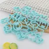 Stampi 26pcs / set grazioso alfabeto grande lettera di alfabeto per cookie di plastica cutter torta di decorazione di torta per pasticceria fai da te stampo