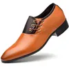 Casual Shoes Men Leather 2024 High Quality Patent Wedding Oxford Party Office Work Size 38-48