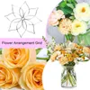 Vasi Vasi Flower Arranger Grid Multi-Hole Porta floreale Gambi floreale Metal Bouquet Fissazione Fissazione Firog Strumento