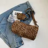Totes Fashion Leopard Print Women's Casual Tote Bag 2024 Y2K Ladies Retro stor kapacitet axel sexig street messenger