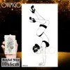 Tattoo Transfer Sexy Dance Girl Women Adult Temporary Tattoos Sticker Body Art Shoulder Tatoo Paper Disposable Water Transfer Fake Tattoo Paste 240426