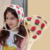 Bandanas Durag Korean Daisy Fleur Strawberry MAINMATED CORCHED HOLLOW TRIANGLE BAND TOUBLE