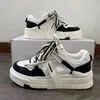 Casual Shoes 2024 Spring And Autumn Versatile Sports Women's PU Platform Lace Up Original Korean Fashion Walking