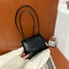 Sac Couleur continue Aaisselle carrée 2024 hiver de haute qualité PU Leather pour femmes sacs à main