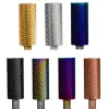 Bits NAILTOOLS 5.35 Small Barrel Gold Silver Dark Purple Blue Rainbow Rose gold 7 different color nail drill bits milling