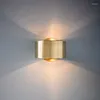 Lampe murale LED moderne LED Living Bedroom Bedside Restaurant Décor nordique Aménagement minimaliste Golden Appiculture Luminaire Lumières