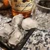 Verktyg 4 rutnät Ice Cube mögel 3D skalle form silikon is mögel diy is maker hushåll använda cool whisky vin isbit maker