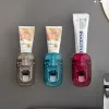 Spazzolino da denti da 1 pezzi Accessori per bagno di dentifricio automatico Accessori a parete Porta di spazzolino da denti a parete pigro