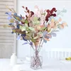 Decorative Flowers Green Artificial Eucalyptus Leaves Silk Apple Leaf Plant Wedding Floral Arrangement Accessories Bedroom Christmas Decor