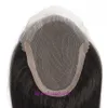 Mens hand woven hair block large back wig patch human silk long and short cushion