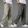 Men's Pants Mens Overall Cotton Cargo Pants Casual Sports Pants Stretch Waist Work Practical Dunarees Black Gym Jogger TrousersL2404