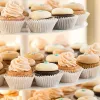 Molds 100pcs Cupcake Baking Cup LinerDisable Cup Perkament voering voor het bakken van voedsel gradeno geurmuffin papier bakbekers