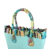 Sacs de soirée Tanqu Frill pli ruffle classique Colorful zip-up insert insert for Big Obag Tolevas Pocket O Bag