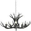 Lustres Ulani Nordic Antler Lampe pendente American Retro Living Dining Villa Shop Clothing Store Decoration Chandelier